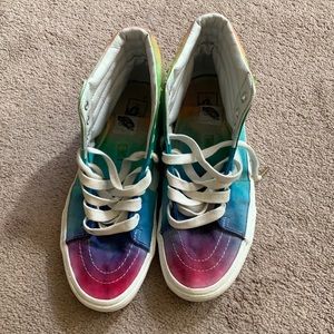High top rainbow vans (Custom)
